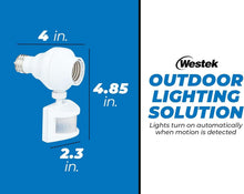 Load image into Gallery viewer, Automated Outdoor Motion Sensor Light Socket - Easy Screw-In Setup, 2 Pack