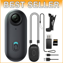 Load image into Gallery viewer, Thumb-Sized 128GB Action Body Camera with Hands-Free Recording Capabilities