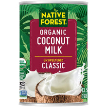 Load image into Gallery viewer, 12-Pack Organic Coconut Milk Cans - Unsweetened Dairy Alternative for Recipes