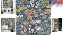 Load image into Gallery viewer, Removable Floral Wall Decor - Daisy Pattern Peel and Stick Wallpaper 48.4sq.ft