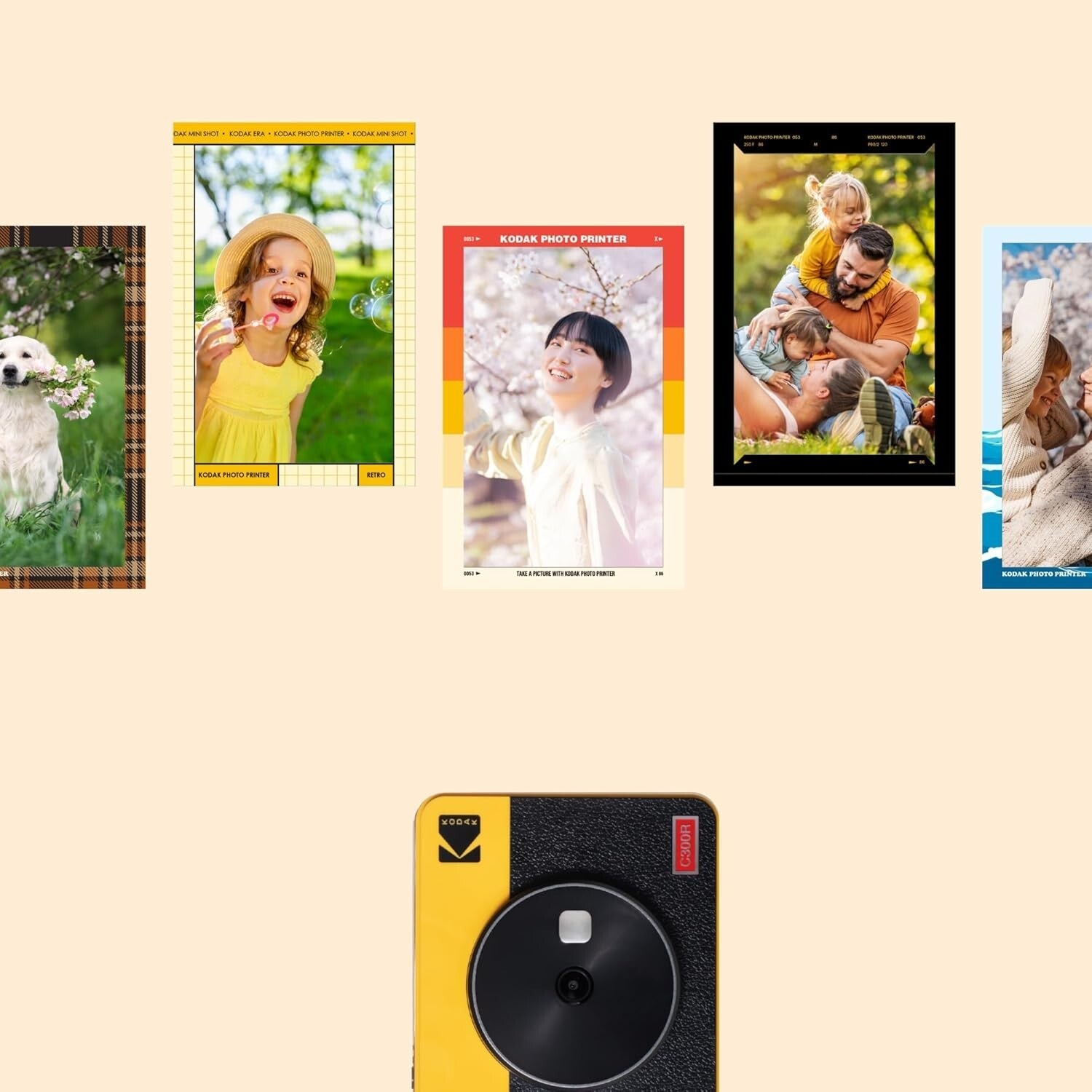 Portable Mini Shot 3 Retro Instant Camera & 60 Sheet Photo Printer Bundle, White