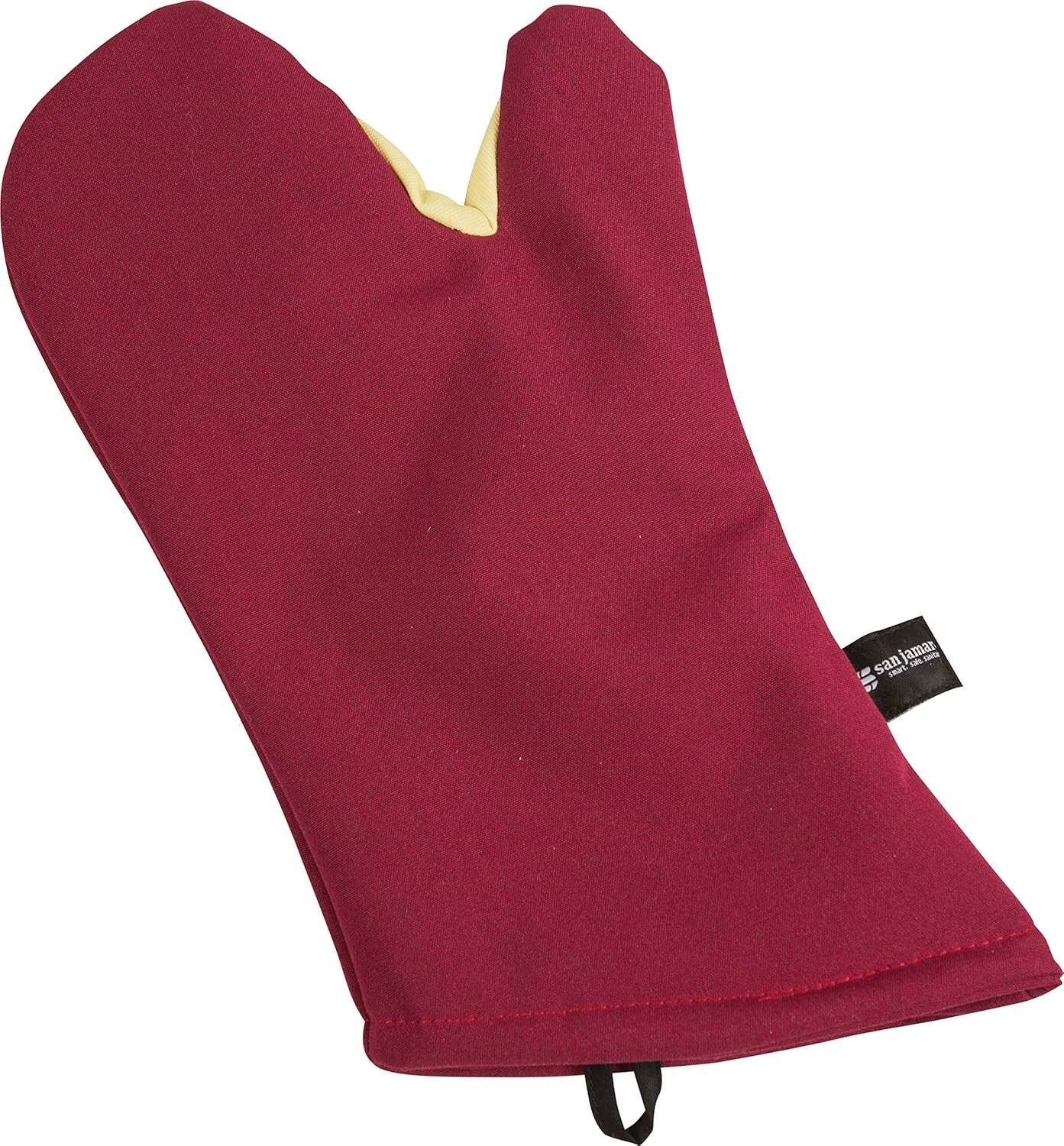Kool-Tek Heat Protection Oven Mitt - 13” Red with Integrated Storage Solutions