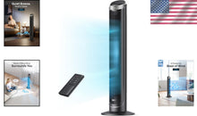 Load image into Gallery viewer, Compact 40" Oscillating Floor Fan with Remote - Silent 26ft/s Cooling Efficiency