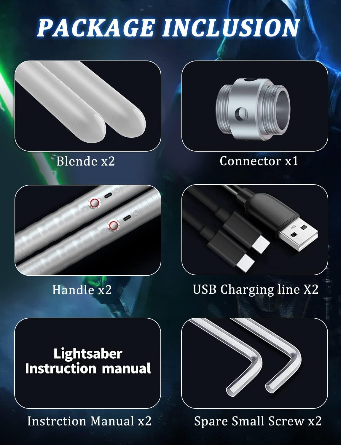 Dual-Function Lightsaber with 12 RGB Colors and Metallic Hilt - Combat Ready