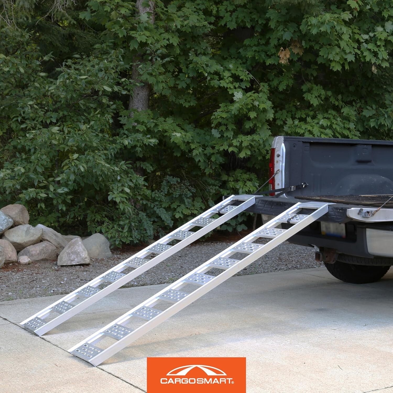 Lightweight 12" W x 78" L Aluminum Ramps with Treads - Perfect for Safe Loading