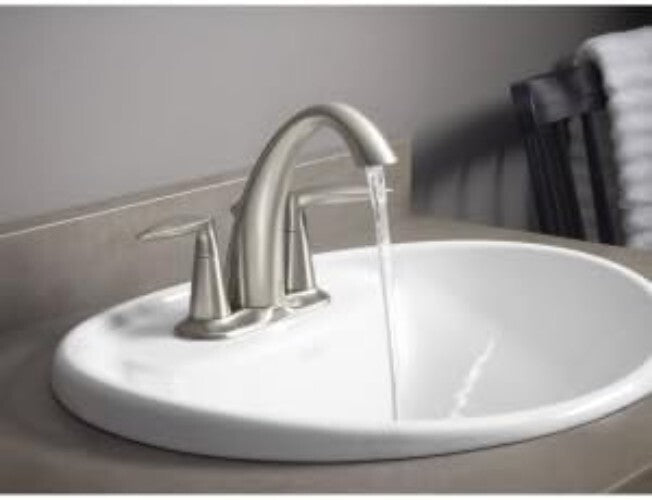 Elegant 2-Handle Bathroom Sink Faucet in Polished Chrome - WaterSense Certified