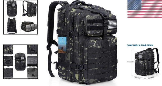 Lightweight Hydration Compatible Tactical Backpack - Ideal for Outdoor Sports