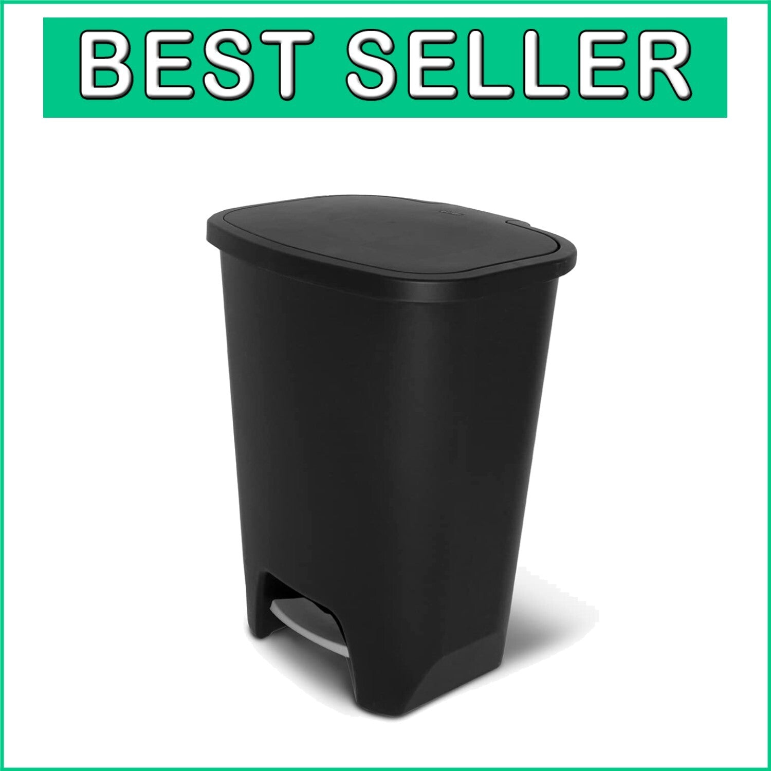 Elegant 20-Gallon Trash Can with Clorox Odor Protection - Hands-Free Operation