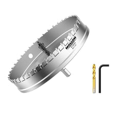 Load image into Gallery viewer, Durable 41-Tooth Carbide Hole Saw with Titanium Pilot Bits for Efficient Cuts