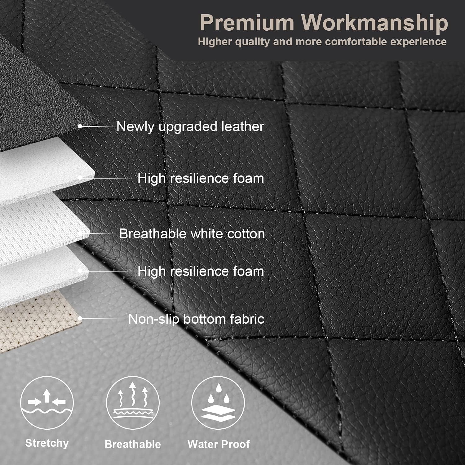 Durable Leather Car Seat Covers - Elegant Protection for All Vehicle Models