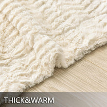 Load image into Gallery viewer, All-Season Twin XL Faux Fur Blanket 63" x 90" - Stylish Bohemian Comfort