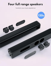 Load image into Gallery viewer, Bluetooth 5.0 Surround Sound Bar with Subwoofer – 10 EQ Modes &amp; Remote Control