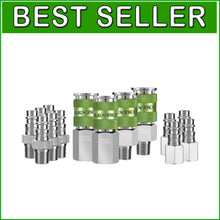 Load image into Gallery viewer, Professional Grade High Flow Coupler &amp; Plug Set - 14-Piece for Air Tools
