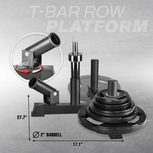 Load image into Gallery viewer, Strength Training T Bar Row Platform with Double Grip Handle - Easy Install
