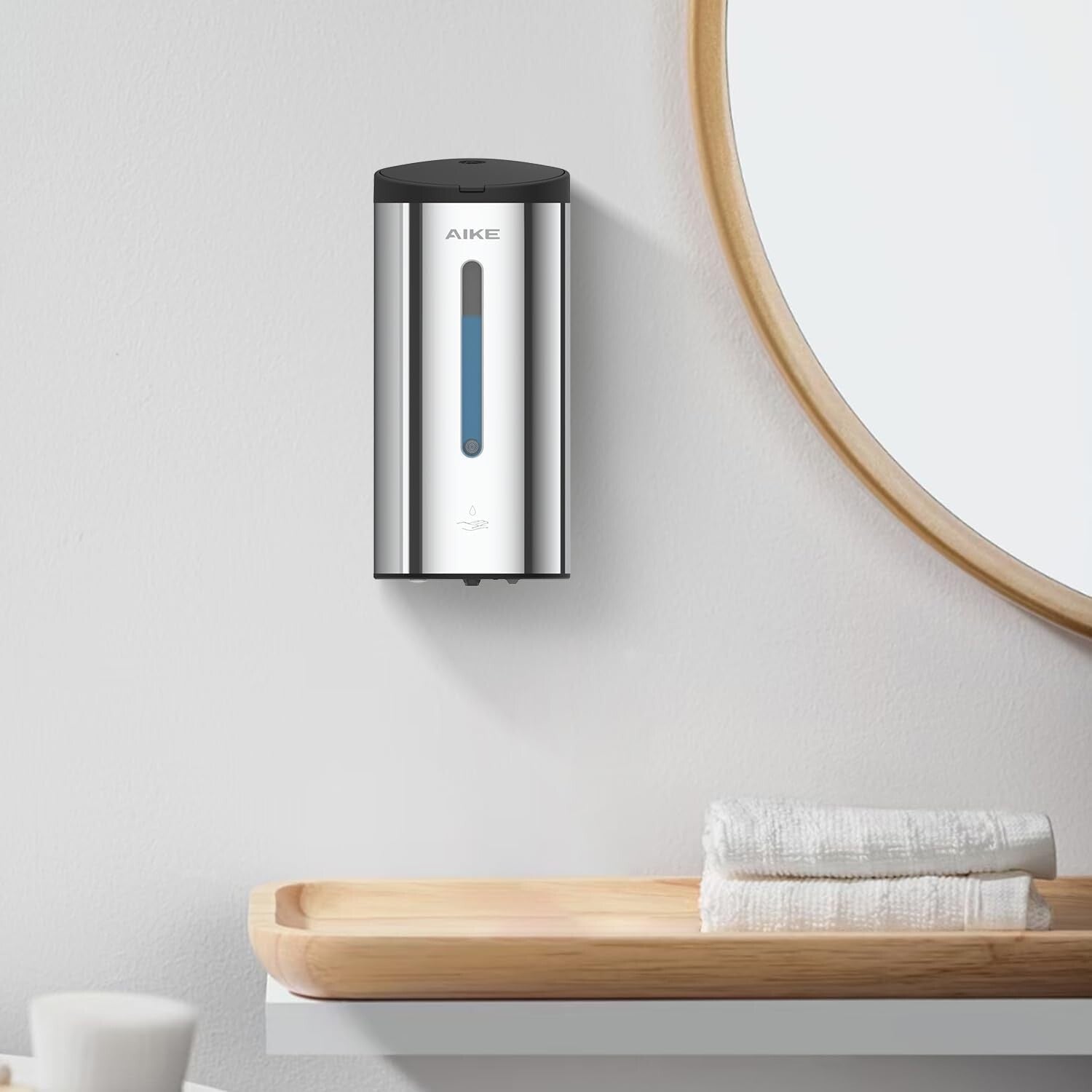 Premium 27oz Soap Dispenser with Infrared Motion Sensor - Stainless Steel Finish