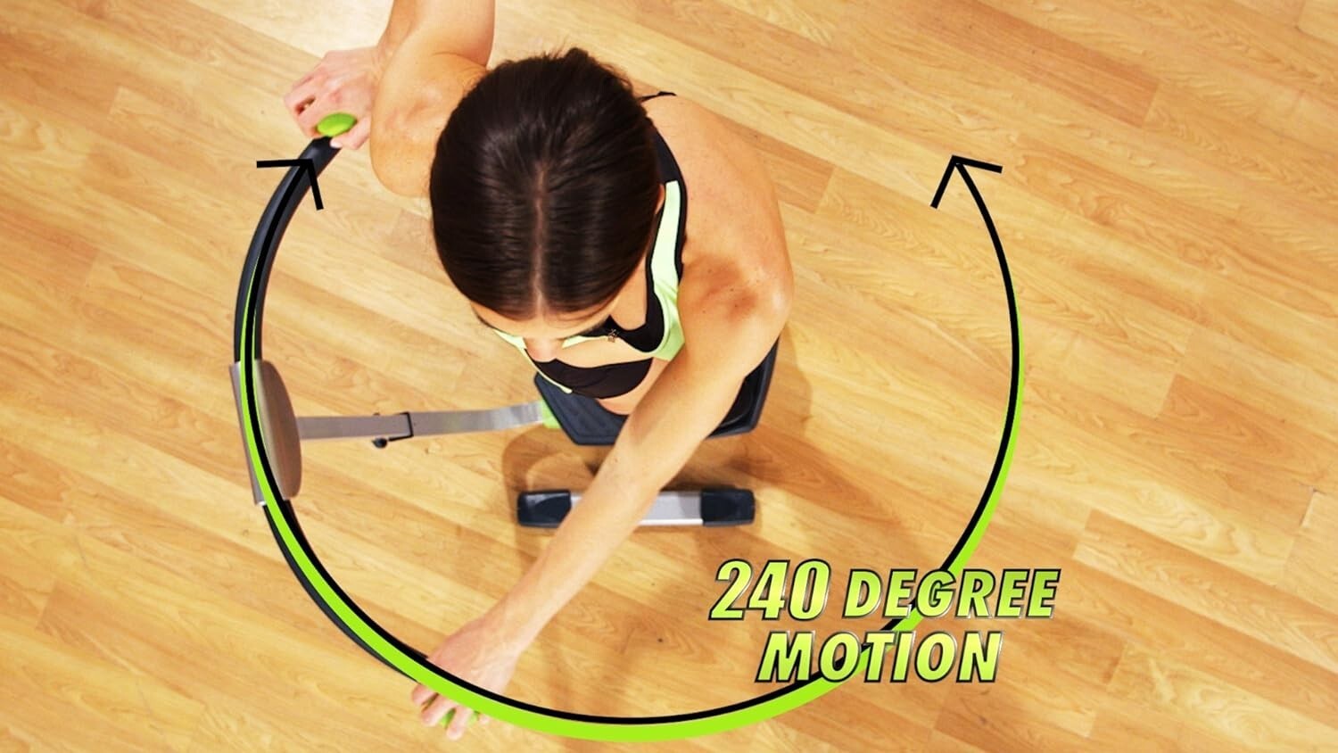 Revolutionary Green/Silver Twist & Shape Abs Trainer for Effective Core Workouts