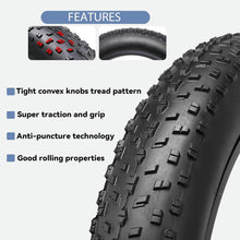 Load image into Gallery viewer, All-Terrain 20x4.0 Inch Fat Bike Tire Set with Exceptional Grip and Traction