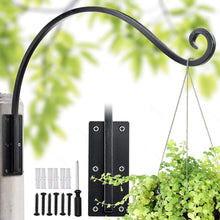 Load image into Gallery viewer, Versatile 22" Outdoor Hanging Bracket - Supports 200lbs for Plants and Feeders