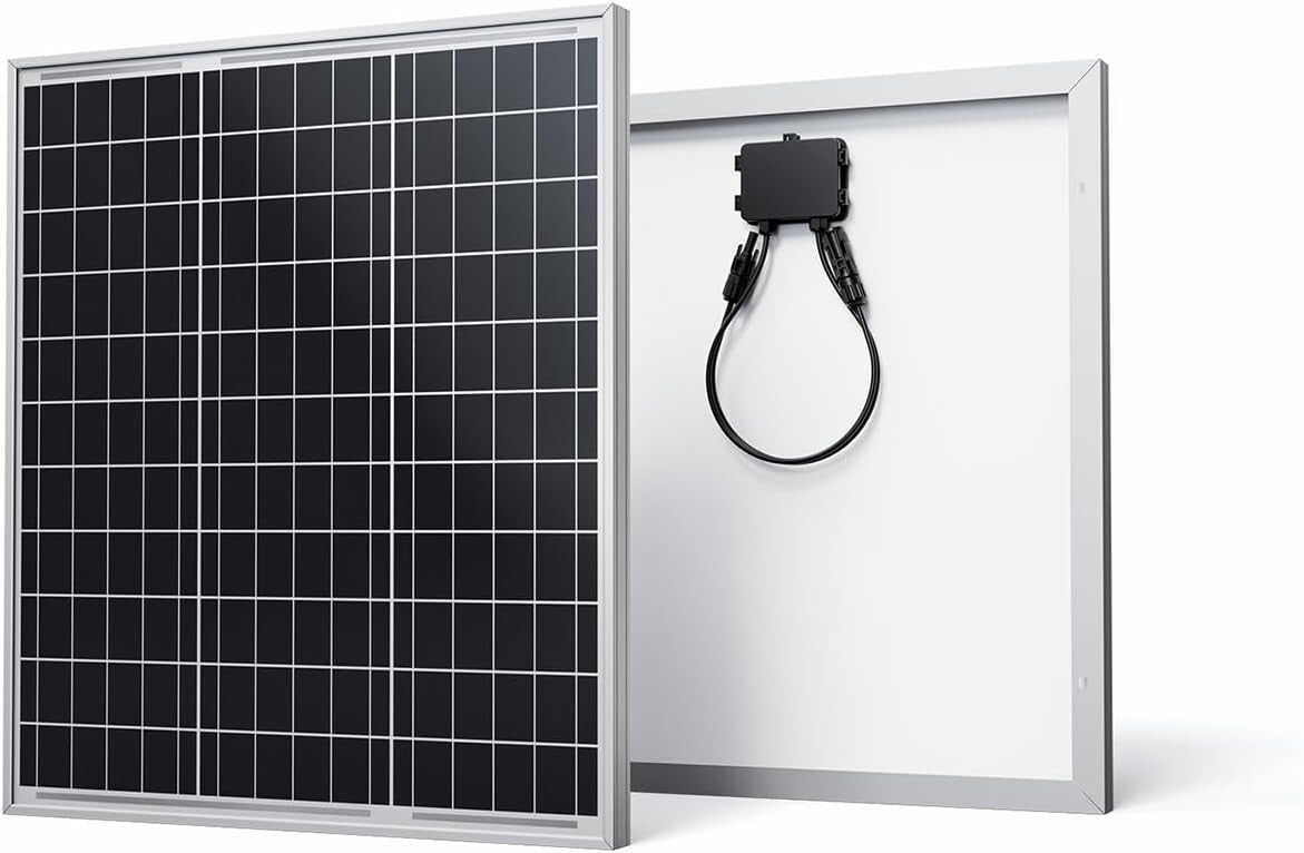 50 Watt Monocrystalline Solar Panel - Compact & Lightweight for Off-Grid Power