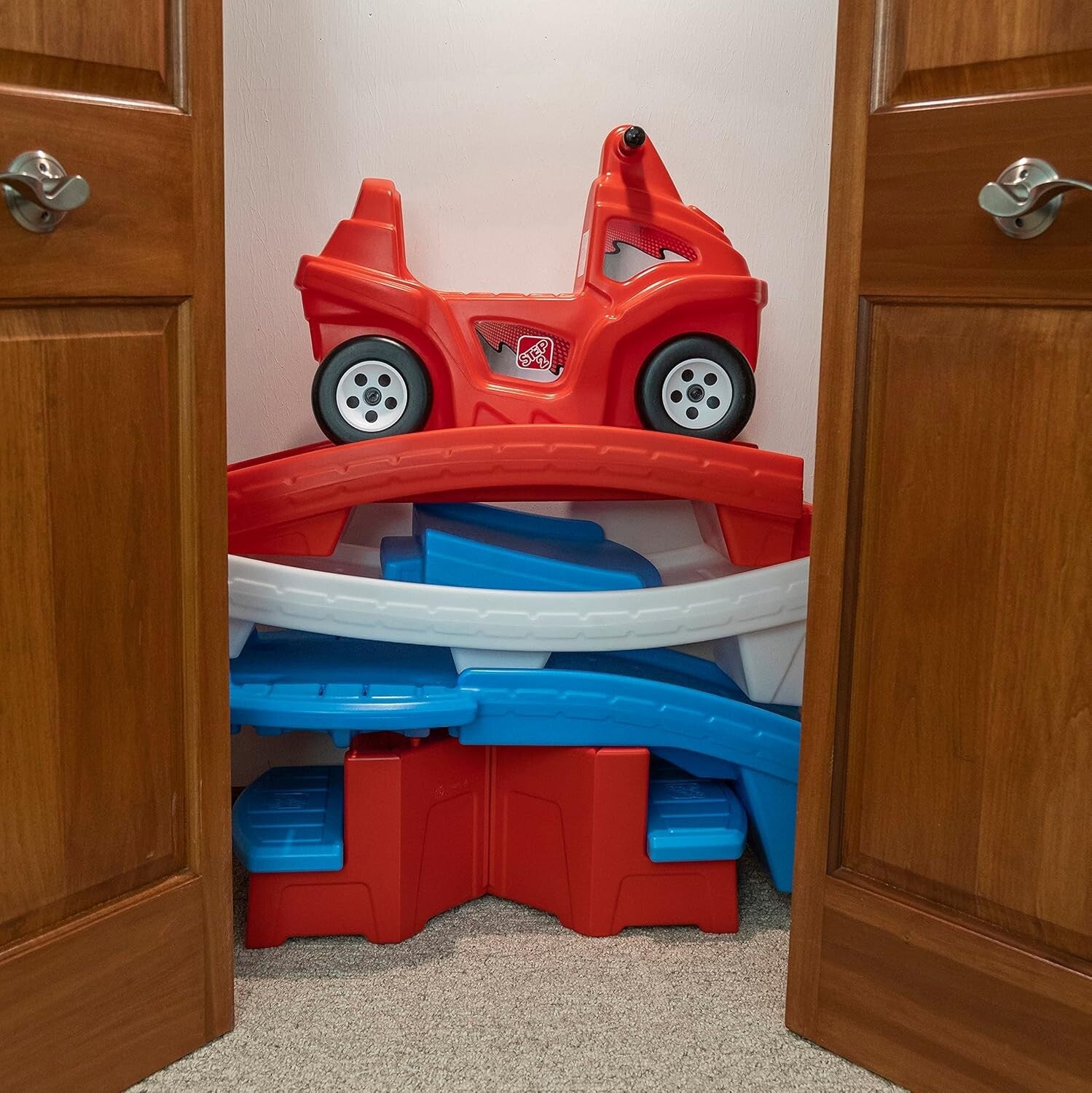 Durable Kids Roller Coaster Toy - Safe Ride-On Car for Toddlers Aged 2-5