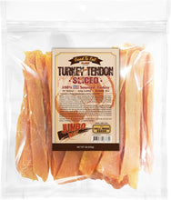 Load image into Gallery viewer, Natural Turkey Tendon Dog Treats - 1 lb Premium Chews for Healthy Medium Breeds