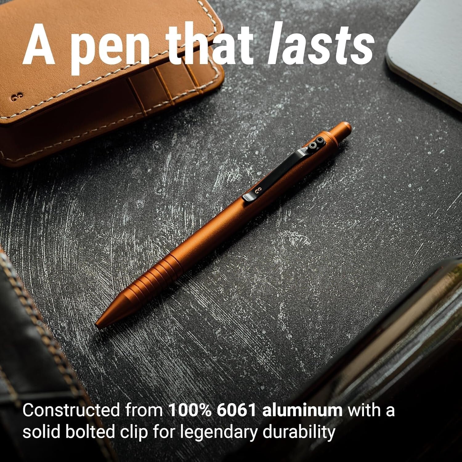 Premium Taipan Orange Full Click Pen for Professionals - Refillable Gel Ink
