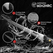 Load image into Gallery viewer, Premium Damascus Steel Fish Fillet Knife - Ergonomic Ebony Handle Design