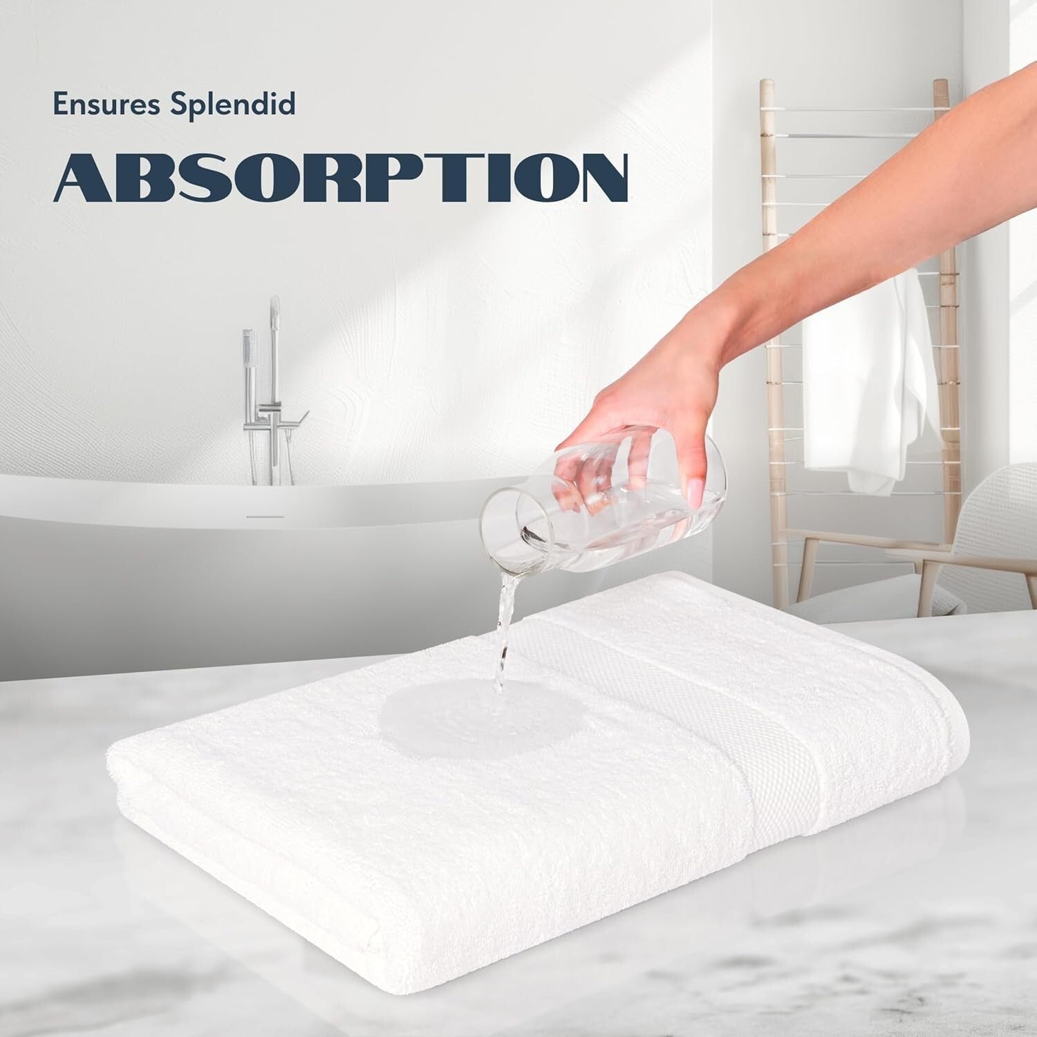 Plush 700 GSM Extra Large Bath Sheets - Absorbent 2 Pack for Ultimate Comfort