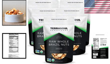 Load image into Gallery viewer, Selenium-Rich Organic Brazil Nuts - 5 Lbs Raw &amp; Vegan, Gluten-Free Snack