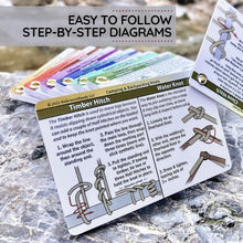 Load image into Gallery viewer, 7-In-1 Knot System: Waterproof Guides for Fishing, Climbing, and Camping Success