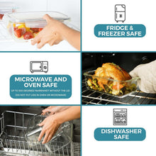Load image into Gallery viewer, Versatile Airtight Glass Food Storage Containers - 35-Piece Leak-Proof Set