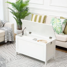 Load image into Gallery viewer, Elegant White Toy Chest Organizer - Easy Assemble Storage Bench, 220 lb Capacity