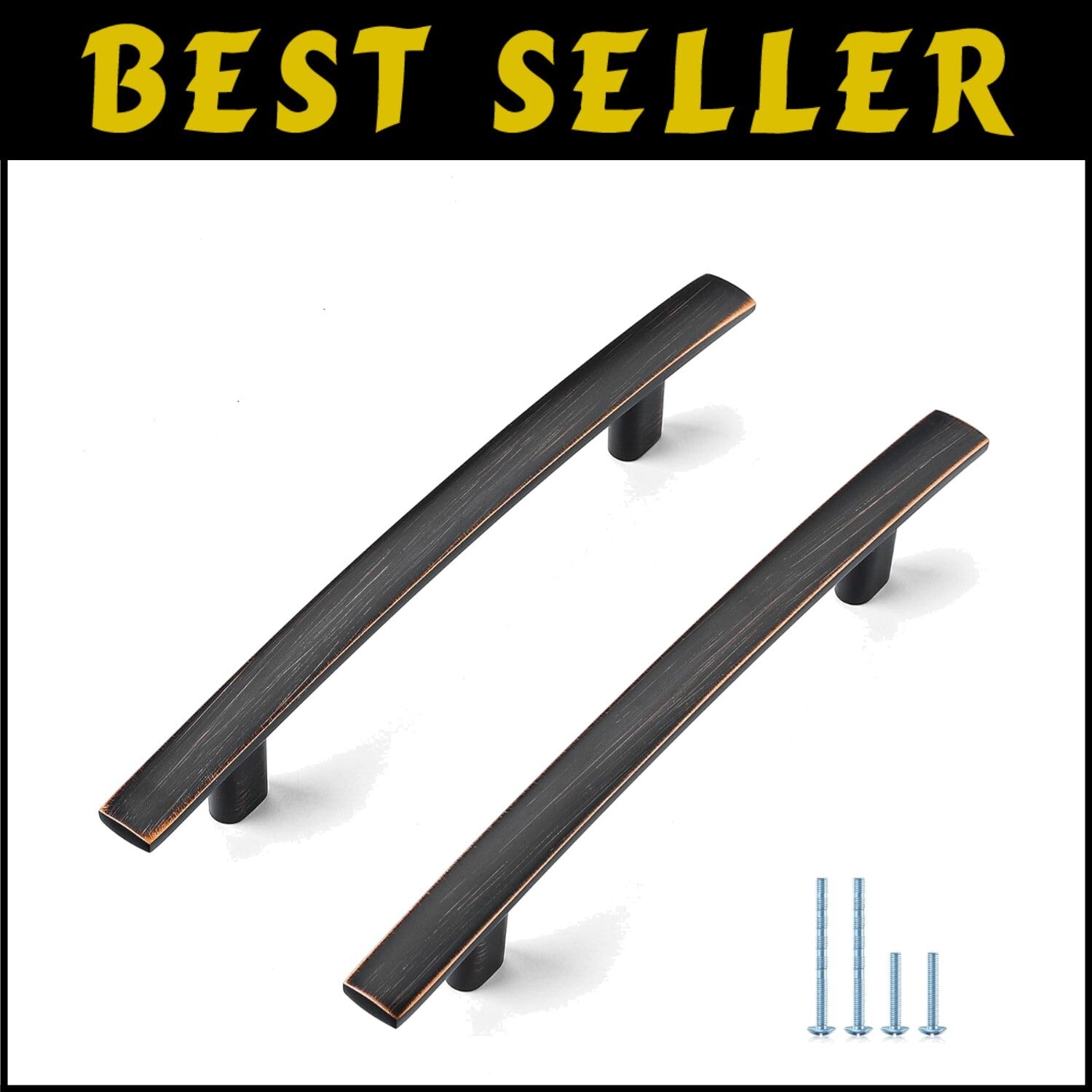 Sophisticated 25 Pack Curved Cabinet Handles - Perfect for Kitchen and Bathroom