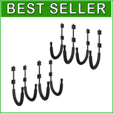 Load image into Gallery viewer, 4-Pair Premium Kayak Storage Hooks for Paddleboards and Surfboards - Black