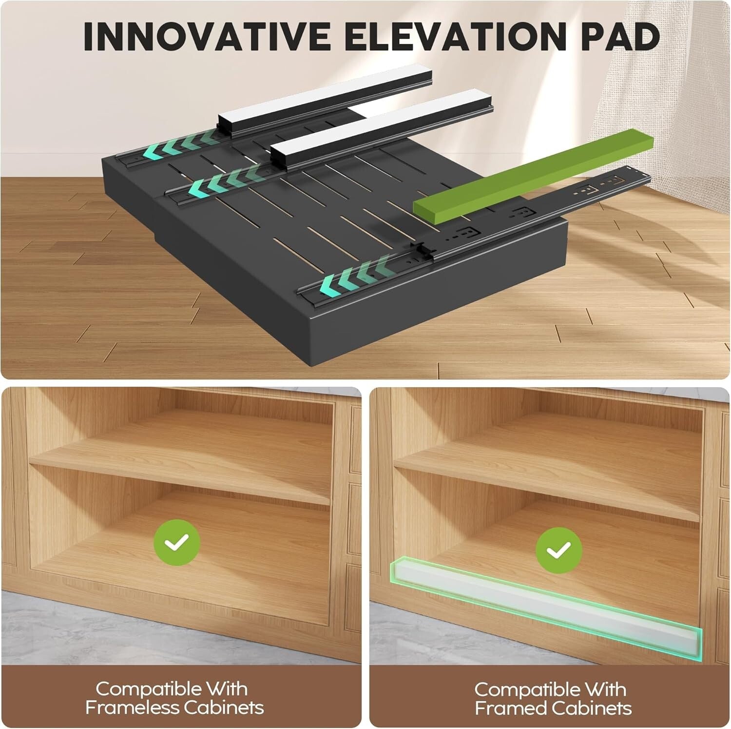 Hassle-Free Adhesive Pull-Out Cabinet Organizer - Adjustable & Expandable Design