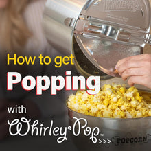 Load image into Gallery viewer, Movie Night Essential: Whirley Pop Silver 6-Quart Gourmet Popcorn Popper