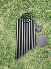 Load image into Gallery viewer, Elegant Black Wind Chimes 38” - Waterproof, Adjustable for Gardens &amp; Memorials