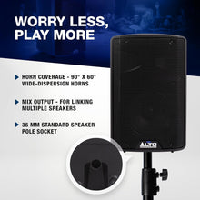Load image into Gallery viewer, Powerful 350W Bluetooth Speaker with 2-Channel Mixer - Perfect for Events