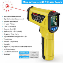 Load image into Gallery viewer, Multi-Functional Temperature Gun with Adjustable Emissivity - Ideal for Cooking