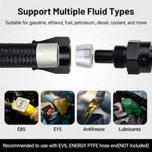 Load image into Gallery viewer, High-Pressure 6AN PTFE Fuel Line Fitting Kit - 25FT Braided Hose for Heavy Use