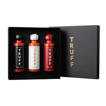 Load image into Gallery viewer, Exquisite 3-Bottle Gourmet Hot Sauce Set - Unique Flavors and Elegant Design