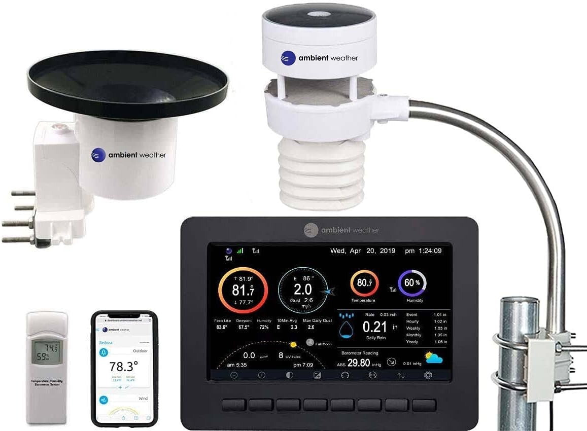 Advanced Ultrasonic Weather Station with TFT LCD Display & Wireless Sensor Array