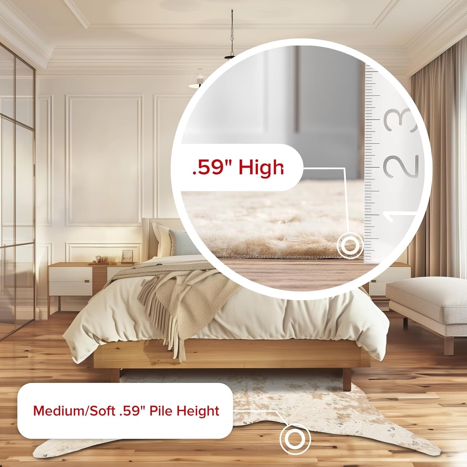 Elegant 4x5 Animal Print Area Rug - Durable & Perfect for Modern Interiors