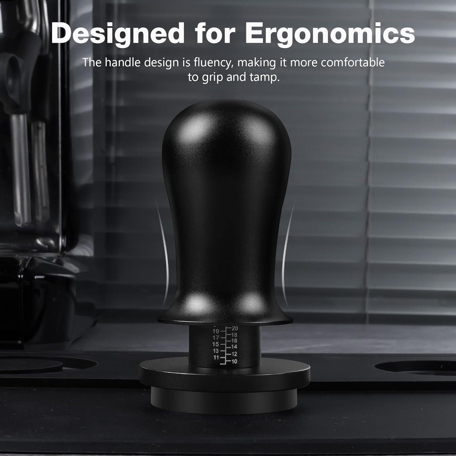 Comfort Grip 51mm Espresso Coffee Tamper - Ideal for Baristas and Home Use