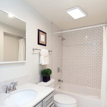Load image into Gallery viewer, Homewerks 80 CFM Bathroom Fan with LED Light - Stylish &amp; Quiet Airflow Solution
