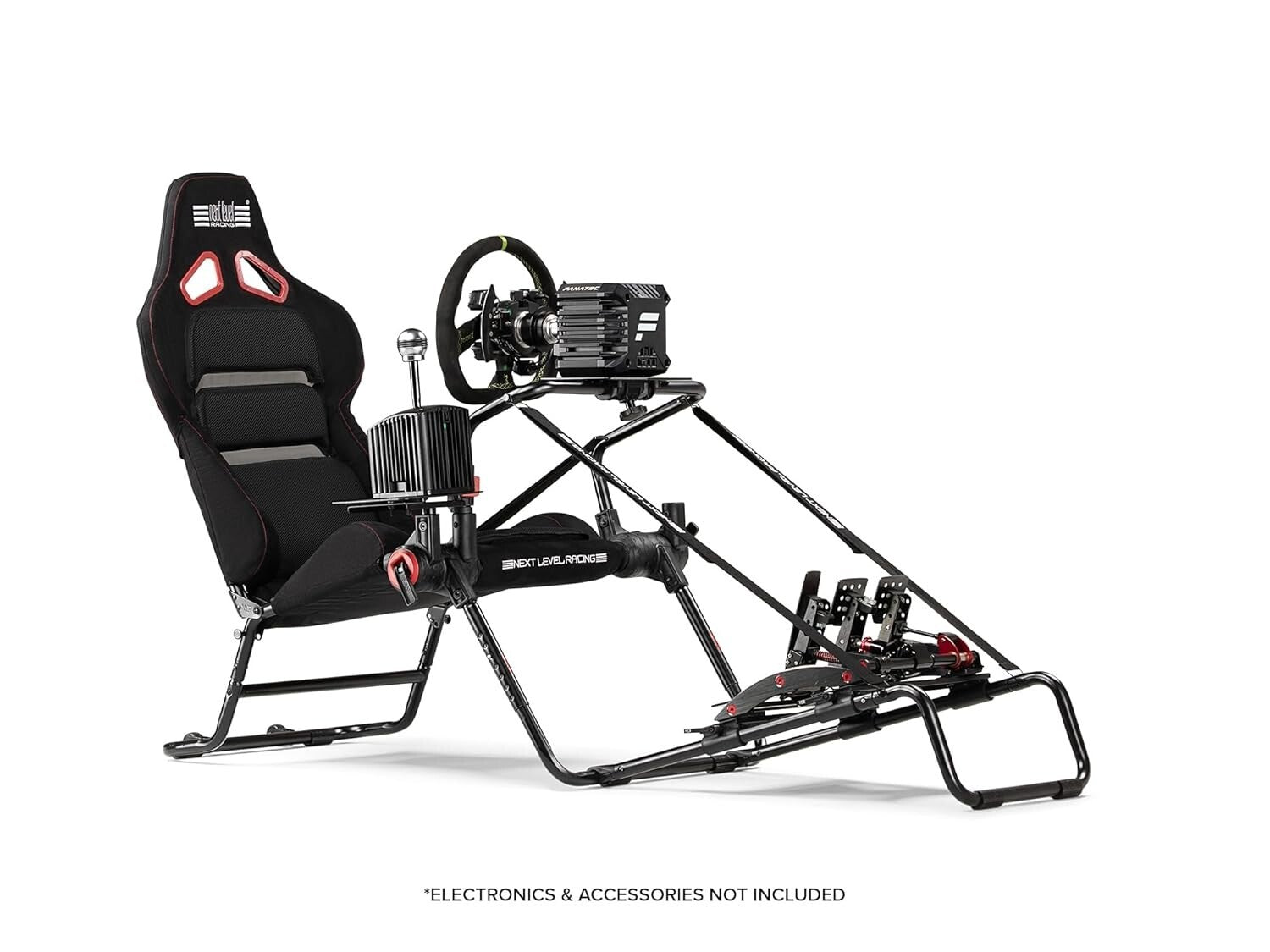 Immersive Foldable Racing Cockpit with Breathable Seat & Adjustable Features