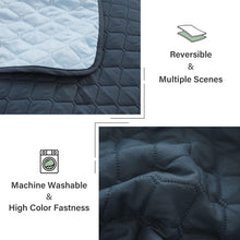 Load image into Gallery viewer, Geometric California King Quilt Set - Lightweight and Machine Washable Bed Cover