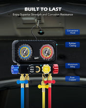 Load image into Gallery viewer, 4-Way R1234yf AC Gauge Set with Hoses &amp; Quick Couplers for Precision HVAC Care