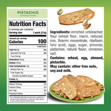 Load image into Gallery viewer, Pistachio Almond Thin Cookies - Individually Wrapped &amp; Low-Calorie Delights