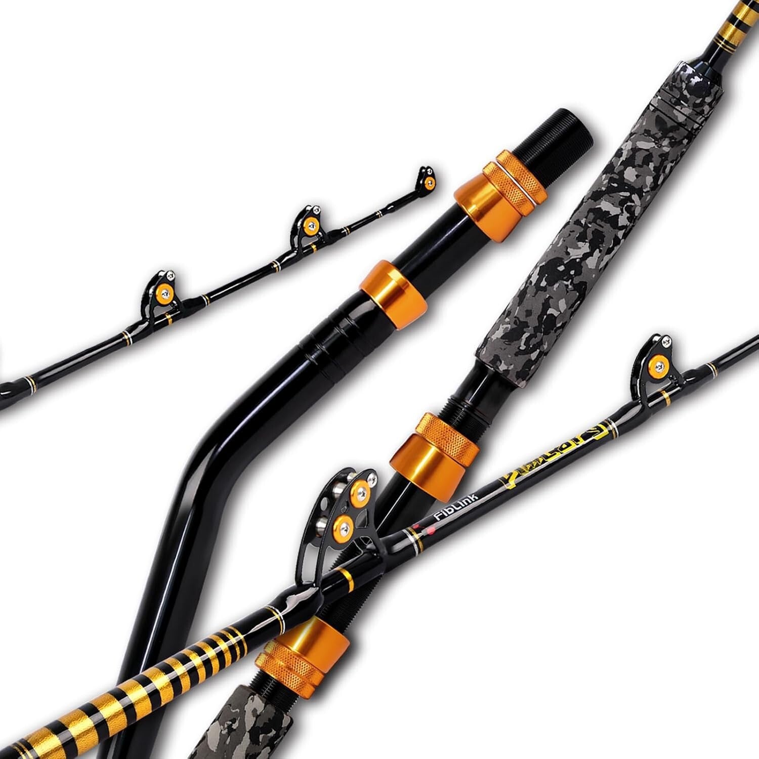 Non-Slip EVA Grip Trolling Rod - 6' Big Game Fishing Pole for Saltwater Use